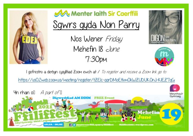 Sgwrs gyda Non Parry – Ffiliffest 2021 – A Chat with Non Parry