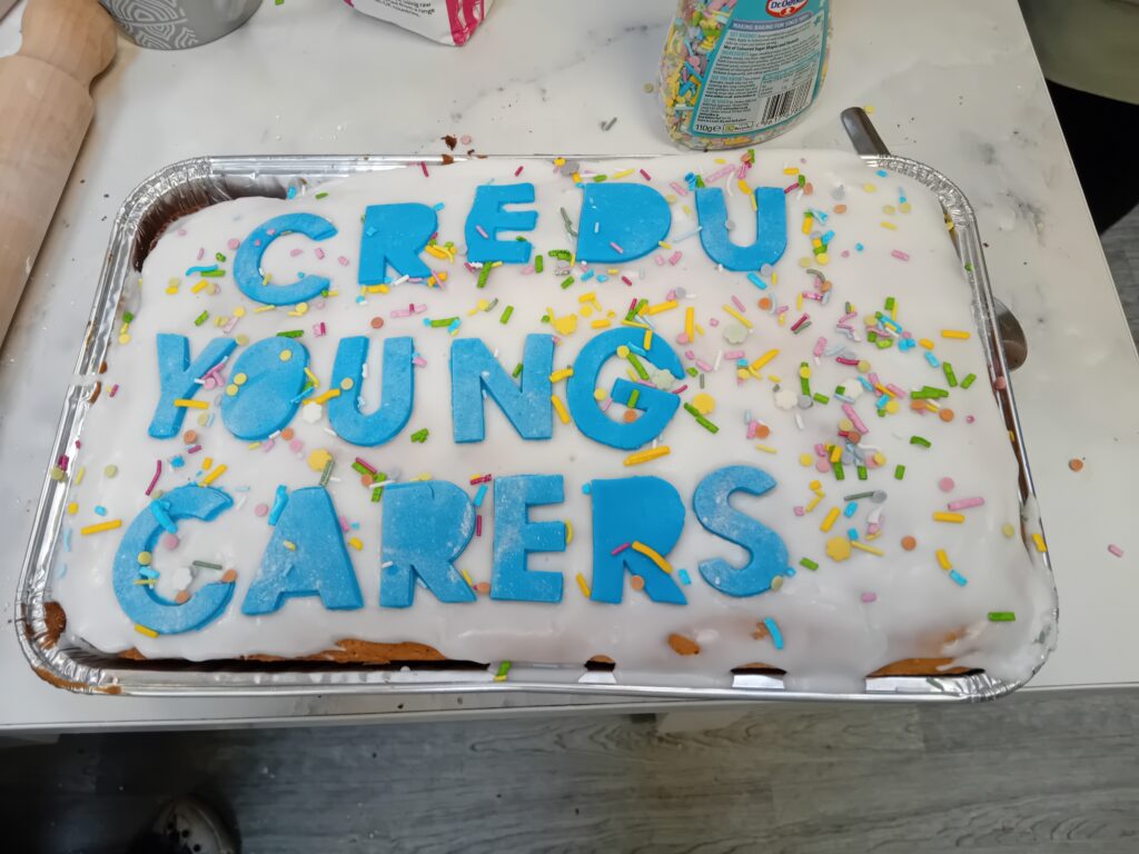 Credu Young Carers cake
